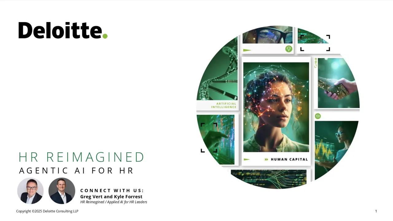  Deloitte:HR Reimagined: Agentic AI for HR