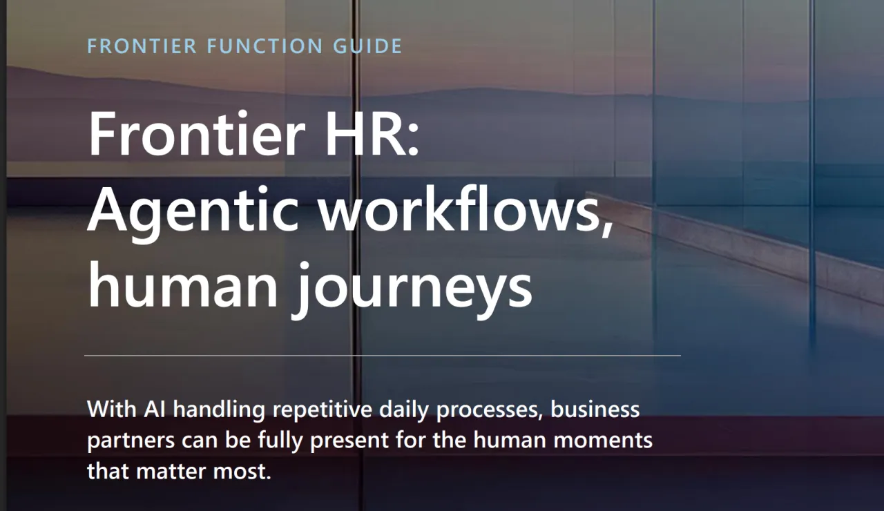 前沿人力资源（Frontier HR）：智能体驱动的工作流程，以人为中心的旅程