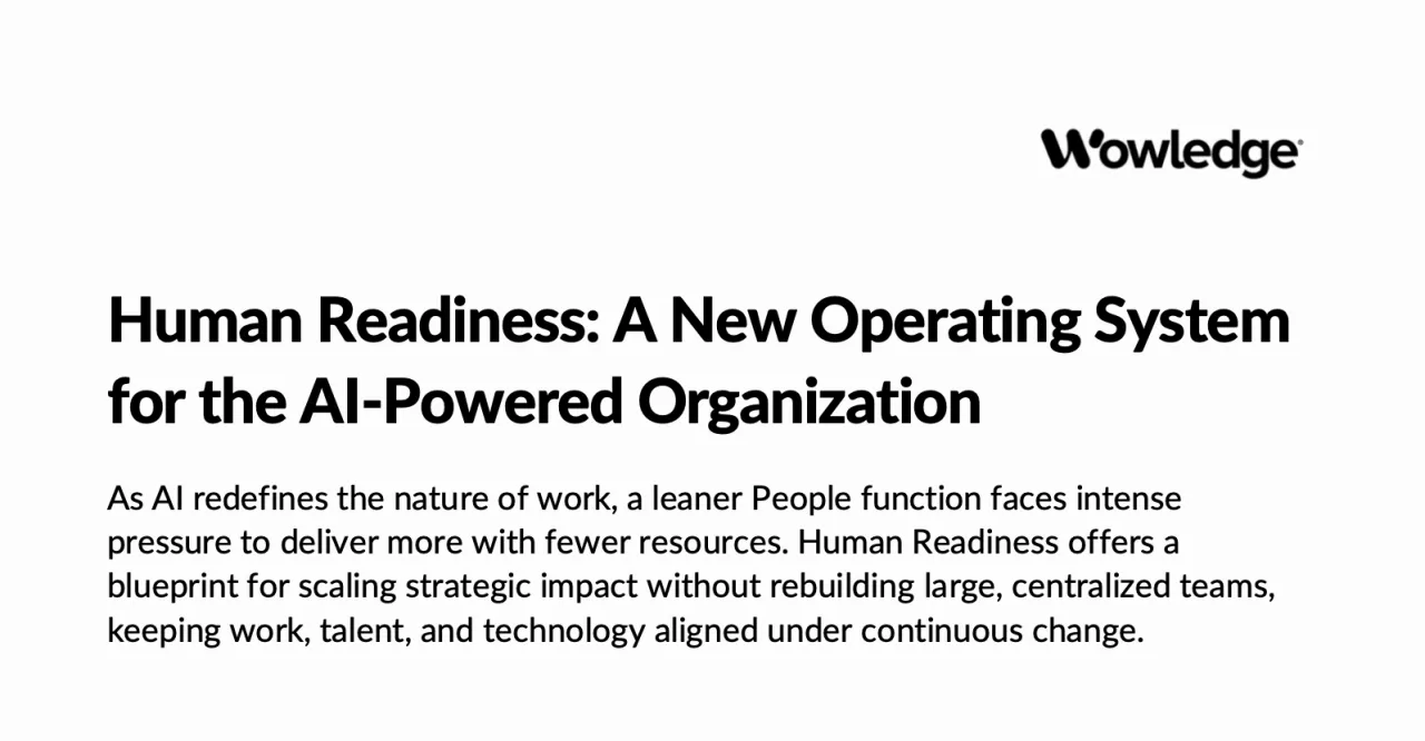 Human Readiness: A New Operating System for the AI-Powered Organization